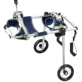 2 Wheels Dog Wheelchair for Back Legs, Pet Wheelchair Lightweight & Adjustable Assisting in Healing, Dog Cart/Wheelchair for Injured, Disabled